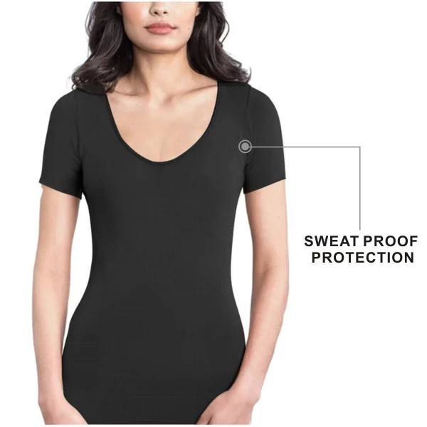 Running Women T-shirt Sweat Pads Reusable Underarm Armpit Perfume Absorbing Anti Sweat Proof Undershirt For Ladies - Image 6