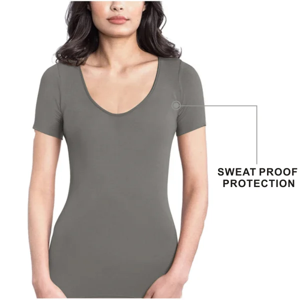Running Women T-shirt Sweat Pads Reusable Underarm Armpit Perfume Absorbing Anti Sweat Proof Undershirt For Ladies - Image 5