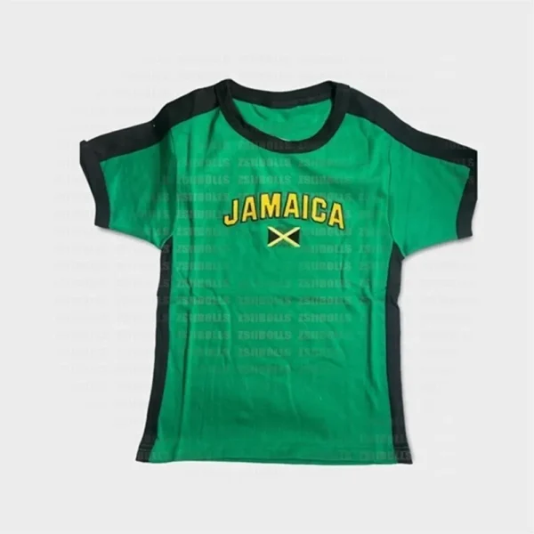 Gothic sports leisure embroidered letter graphics T-shirts punk Y2K summer fine-cut top women's street junk football T-shirts - Image 5